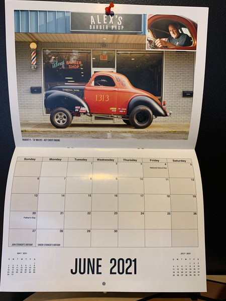 Alex's Barber Shop 2021 Client & Car Calendar
