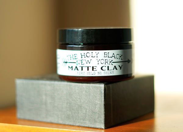 The Holy Black Matte Clay Hair Pomade 4oz
