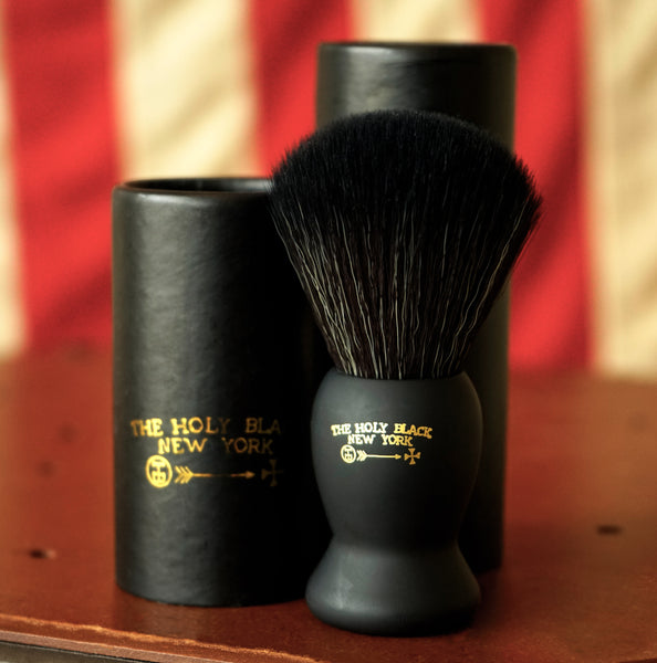 The Holy Black True Black Synthetic Shave Brush